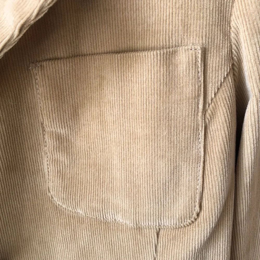 Tory Burch Beige/Tan Corduroy Blazer with 3 Buttons with Logo and Pockets Sz S